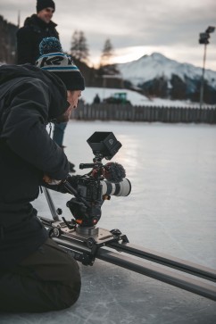 Kameraslider auf dem Eis