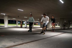 Making of inline skates Nightsession in der Zeche Zollverein Essen