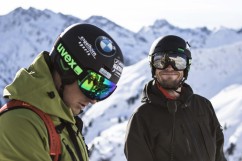 Freeride Ski Pro Felix Wiemers und MIDIAFILM CEO Michael Bernshausen